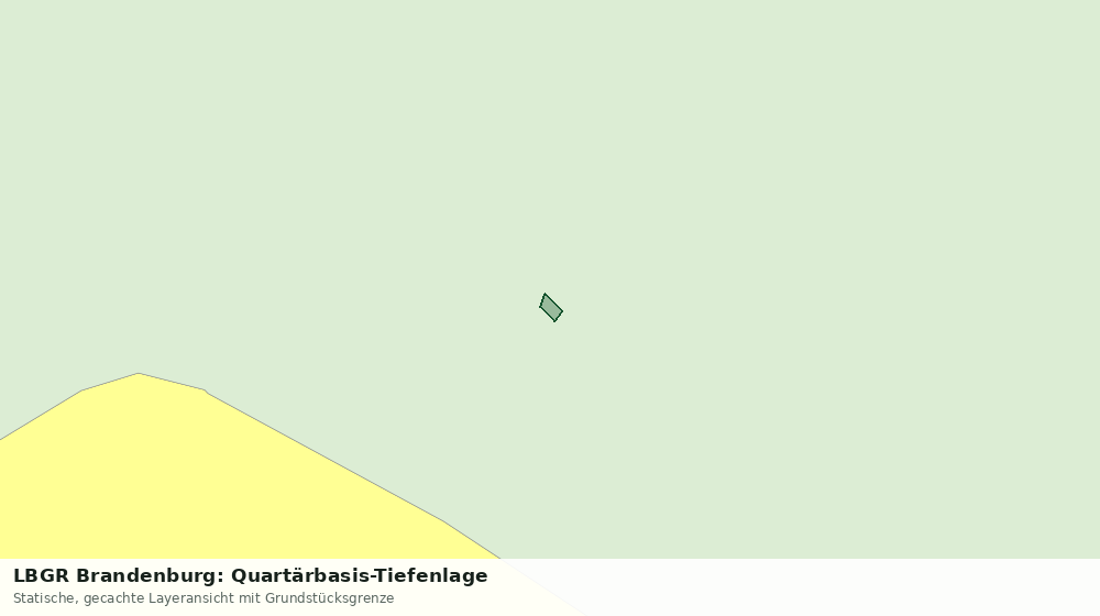 Statische Kartenansicht: LBGR Brandenburg: Quartärbasis-Tiefenlage