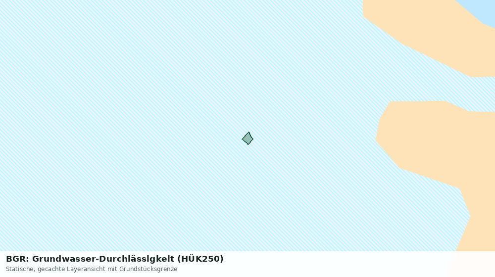 Statische Kartenansicht: BGR: Grundwasser-Durchlässigkeit (HÜK250)
