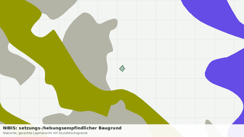 Statische Kartenansicht: NIBIS: setzungs-/hebungsempfindlicher Baugrund