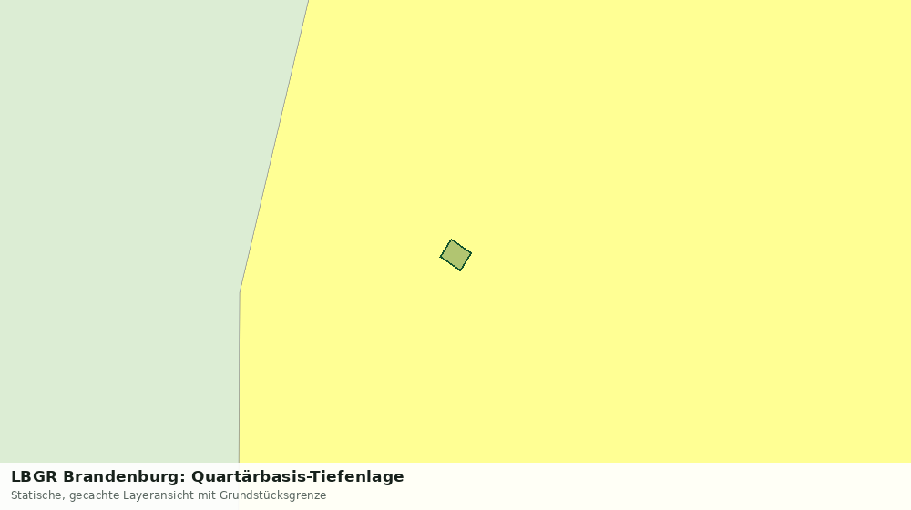 Statische Kartenansicht: LBGR Brandenburg: Quartärbasis-Tiefenlage
