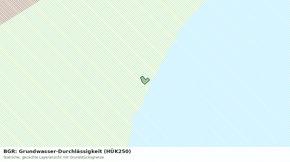 Statische Kartenansicht: BGR: Grundwasser-Durchlässigkeit (HÜK250)