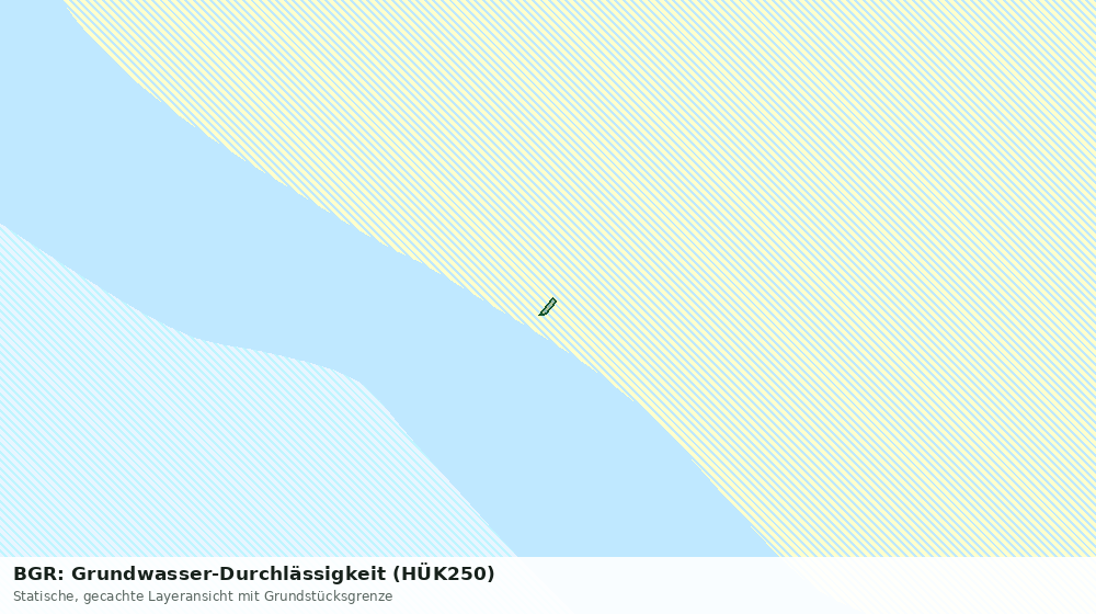 Statische Kartenansicht: BGR: Grundwasser-Durchlässigkeit (HÜK250)