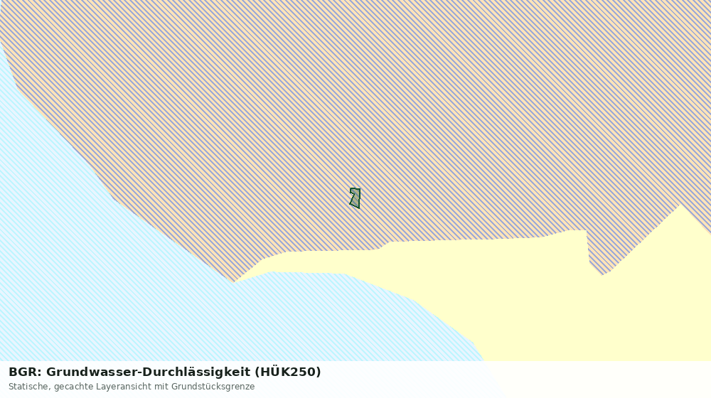 Statische Kartenansicht: BGR: Grundwasser-Durchlässigkeit (HÜK250)