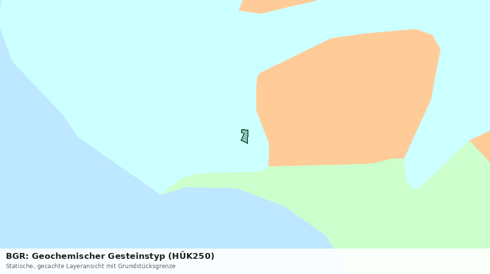 Statische Kartenansicht: BGR: Geochemischer Gesteinstyp (HÜK250)