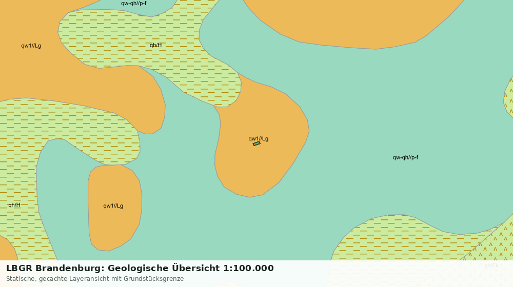 Statische Kartenansicht: LBGR Brandenburg: Geologische Übersicht 1:100.000