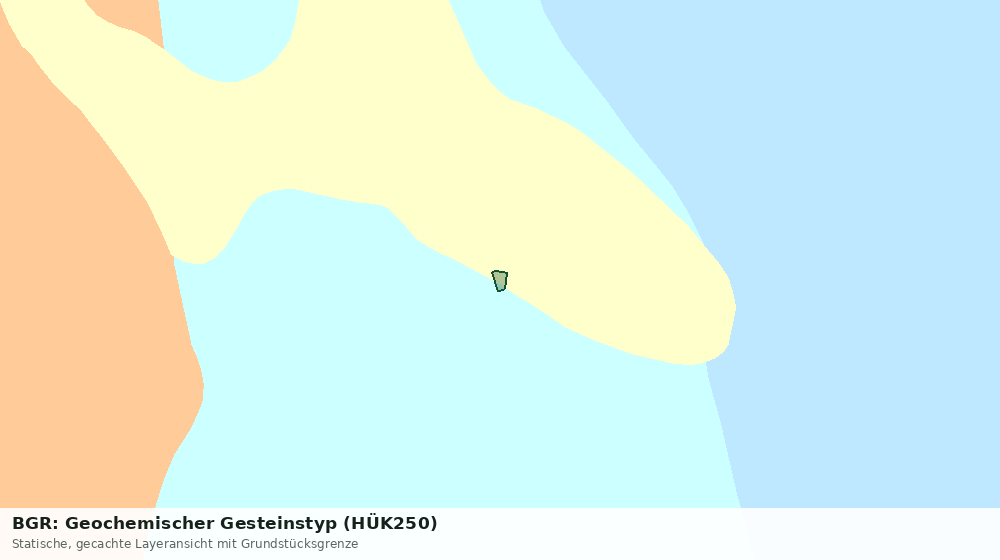 Statische Kartenansicht: BGR: Geochemischer Gesteinstyp (HÜK250)