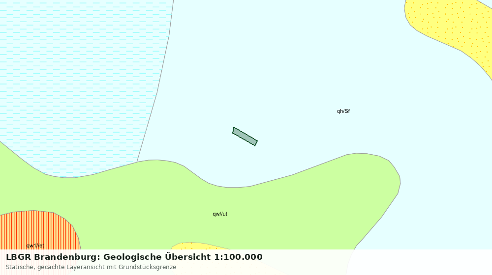 Statische Kartenansicht: LBGR Brandenburg: Geologische Übersicht 1:100.000