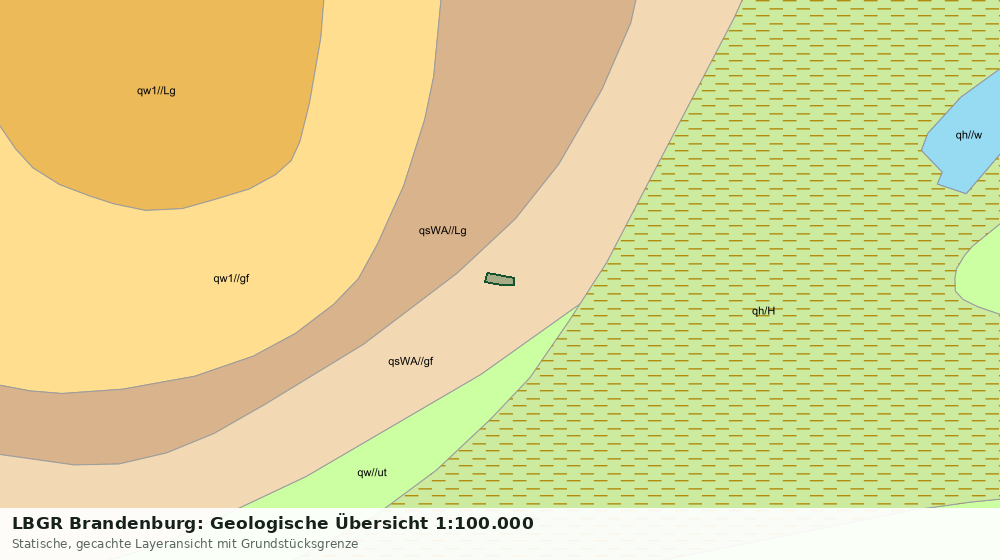 Statische Kartenansicht: LBGR Brandenburg: Geologische Übersicht 1:100.000