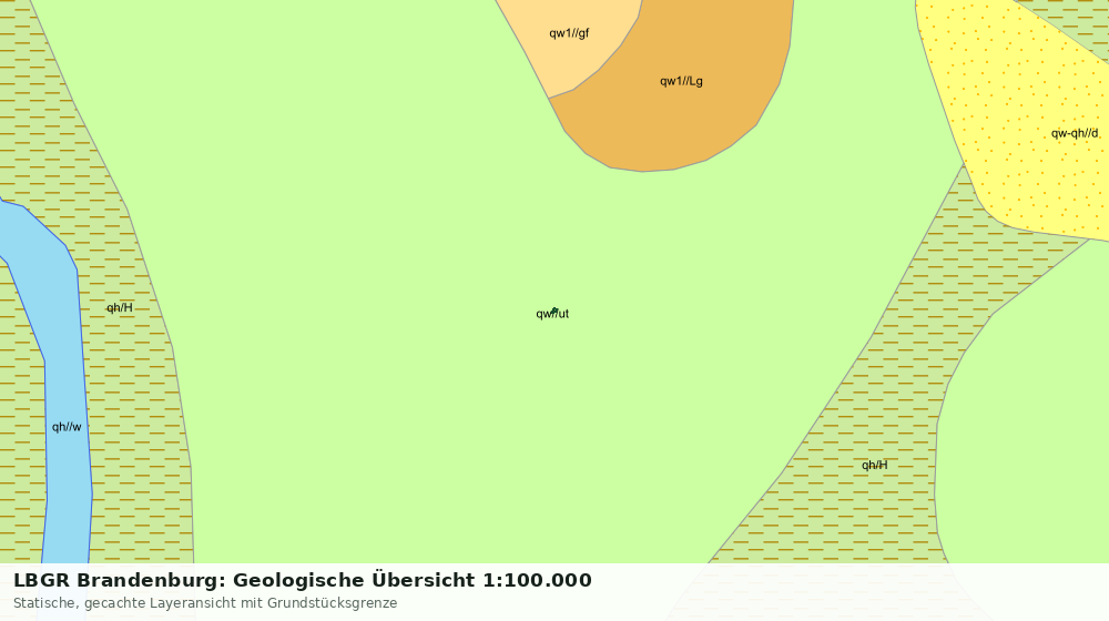Statische Kartenansicht: LBGR Brandenburg: Geologische Übersicht 1:100.000