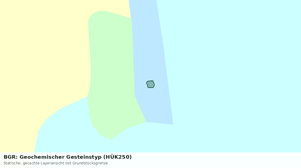 Statische Kartenansicht: BGR: Geochemischer Gesteinstyp (HÜK250)