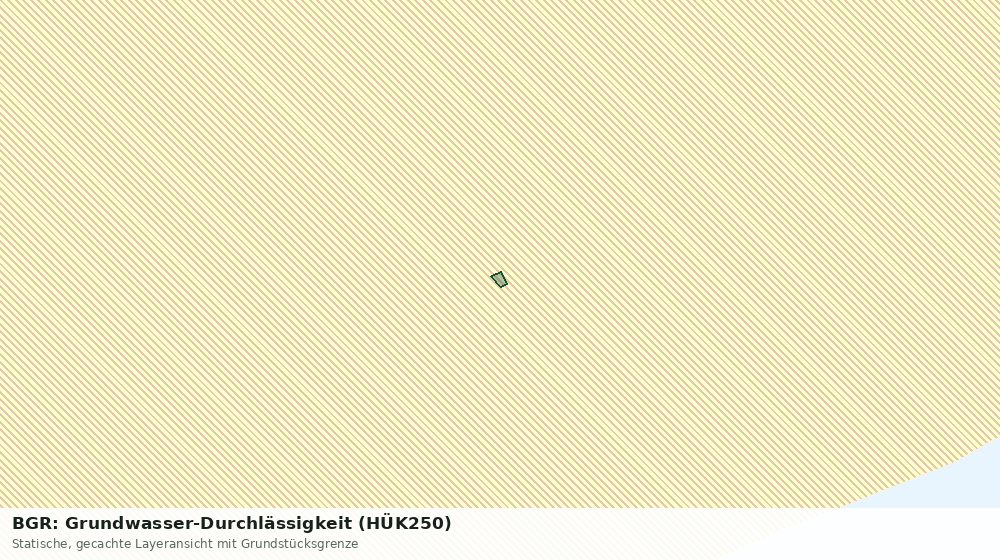 Statische Kartenansicht: BGR: Grundwasser-Durchlässigkeit (HÜK250)