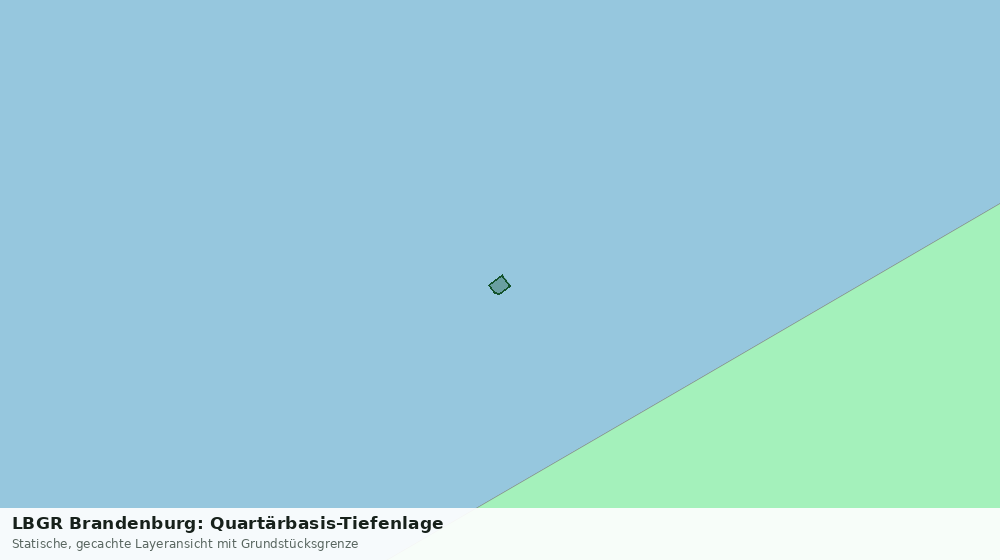 Statische Kartenansicht: LBGR Brandenburg: Quartärbasis-Tiefenlage