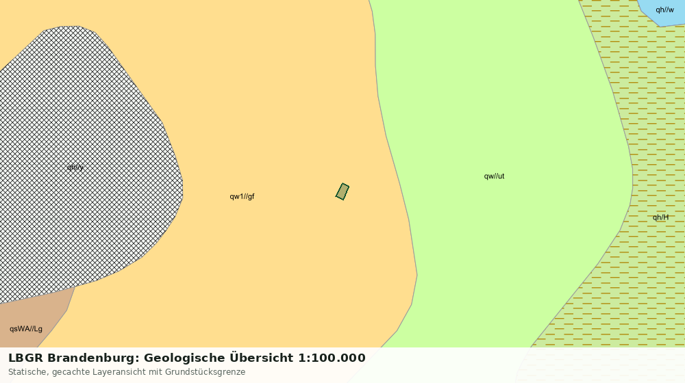 Statische Kartenansicht: LBGR Brandenburg: Geologische Übersicht 1:100.000