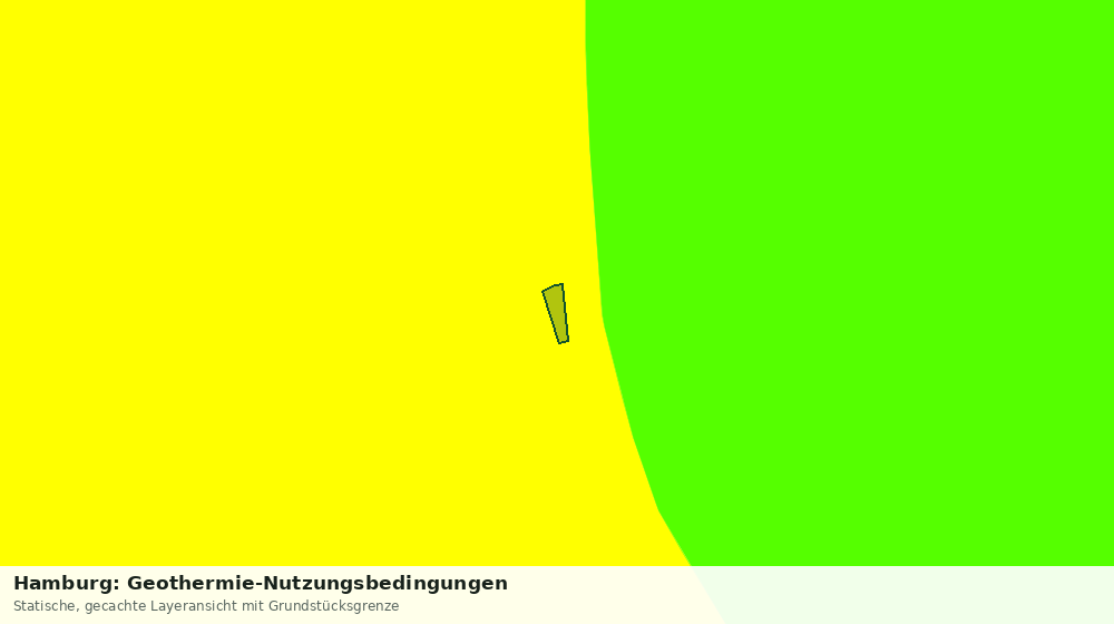 Statische Kartenansicht: Hamburg: Geothermie-Nutzungsbedingungen