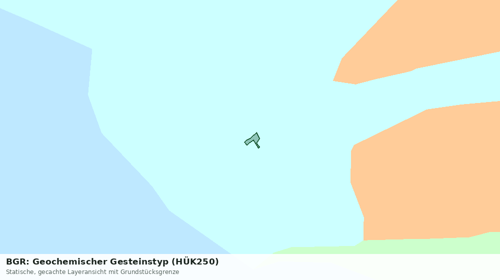 Statische Kartenansicht: BGR: Geochemischer Gesteinstyp (HÜK250)