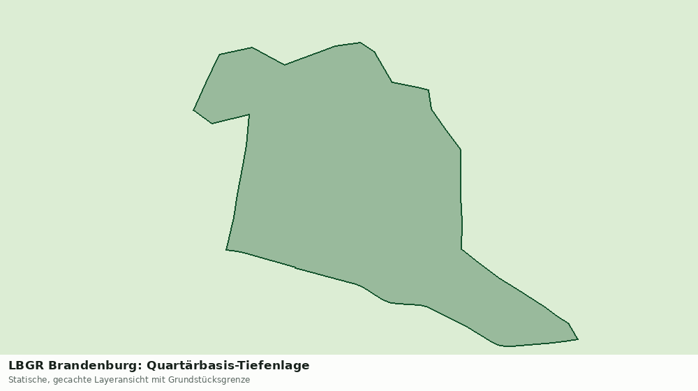 Statische Kartenansicht: LBGR Brandenburg: Quartärbasis-Tiefenlage