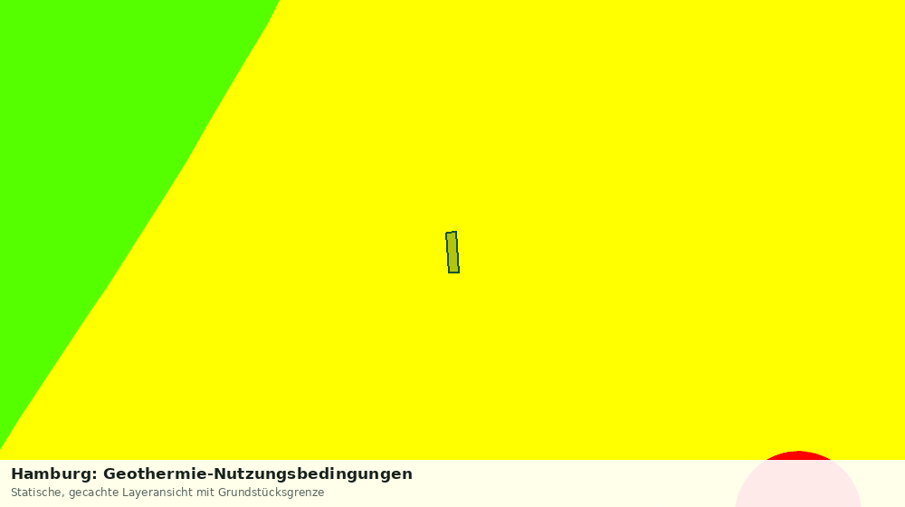 Statische Kartenansicht: Hamburg: Geothermie-Nutzungsbedingungen