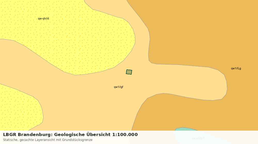 Statische Kartenansicht: LBGR Brandenburg: Geologische Übersicht 1:100.000
