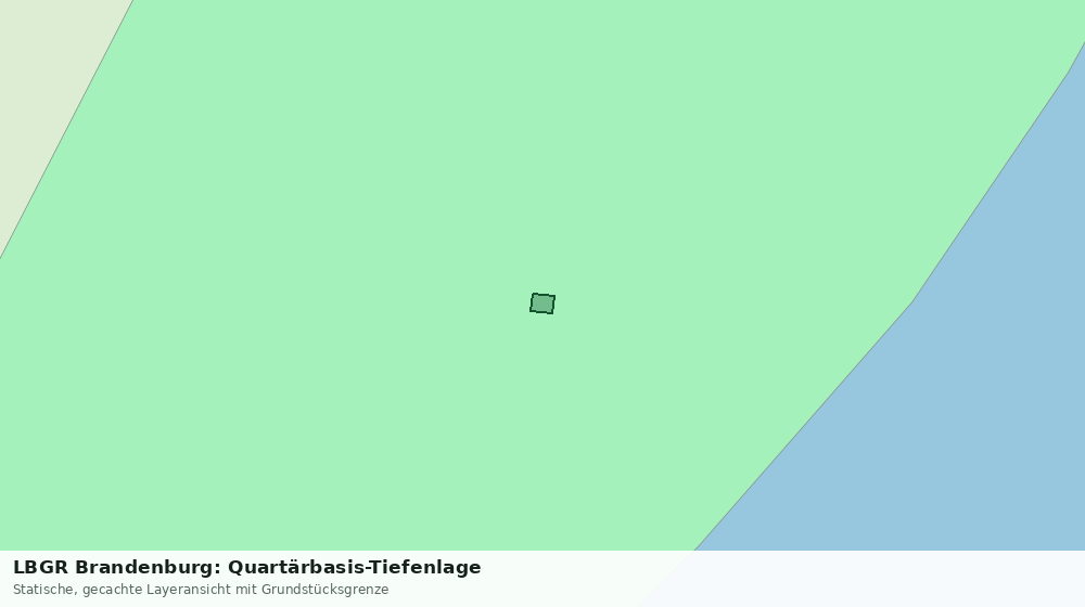 Statische Kartenansicht: LBGR Brandenburg: Quartärbasis-Tiefenlage