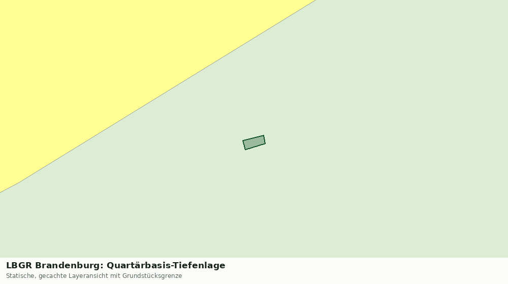 Statische Kartenansicht: LBGR Brandenburg: Quartärbasis-Tiefenlage