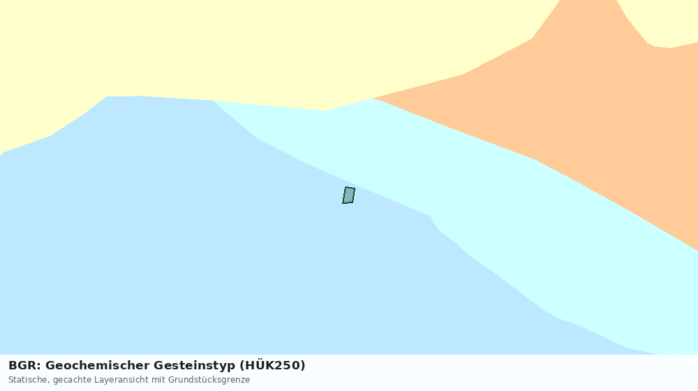 Statische Kartenansicht: BGR: Geochemischer Gesteinstyp (HÜK250)