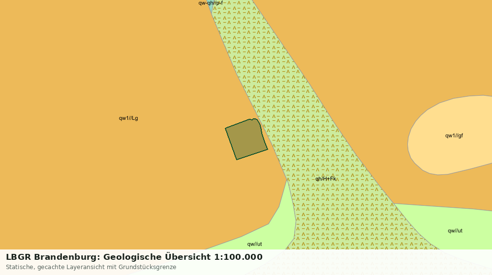 Statische Kartenansicht: LBGR Brandenburg: Geologische Übersicht 1:100.000