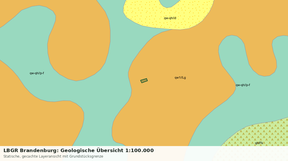 Statische Kartenansicht: LBGR Brandenburg: Geologische Übersicht 1:100.000