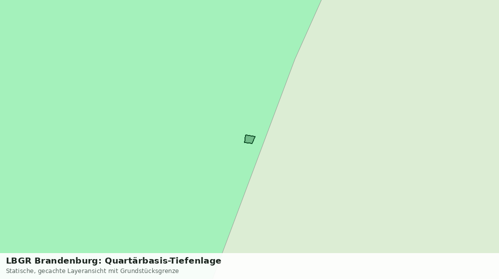 Statische Kartenansicht: LBGR Brandenburg: Quartärbasis-Tiefenlage