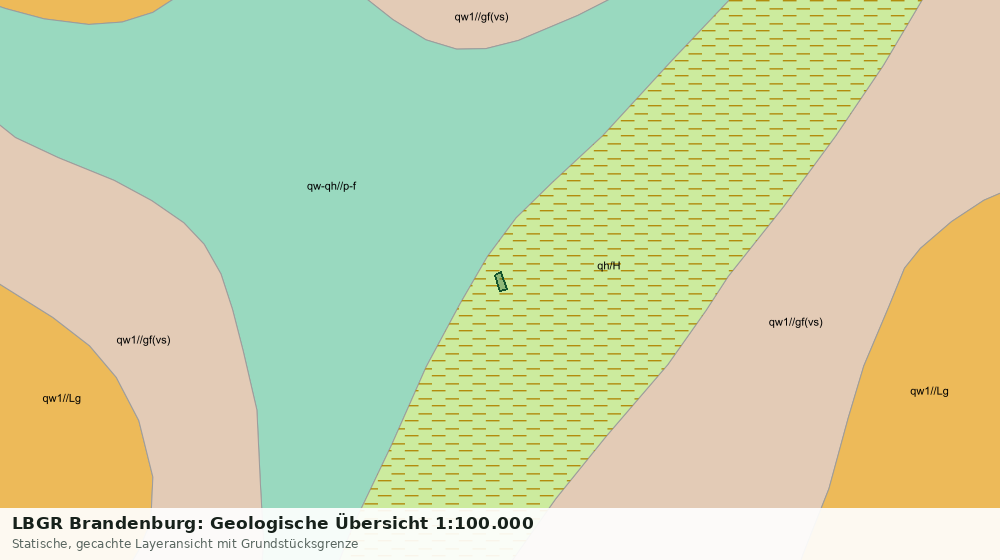 Statische Kartenansicht: LBGR Brandenburg: Geologische Übersicht 1:100.000