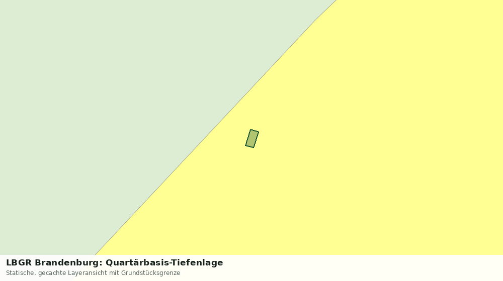 Statische Kartenansicht: LBGR Brandenburg: Quartärbasis-Tiefenlage