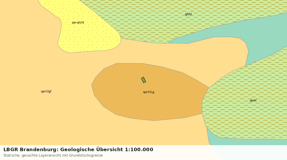 Statische Kartenansicht: LBGR Brandenburg: Geologische Übersicht 1:100.000