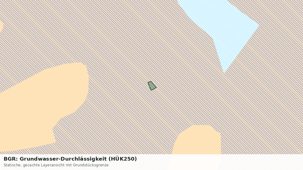 Statische Kartenansicht: BGR: Grundwasser-Durchlässigkeit (HÜK250)