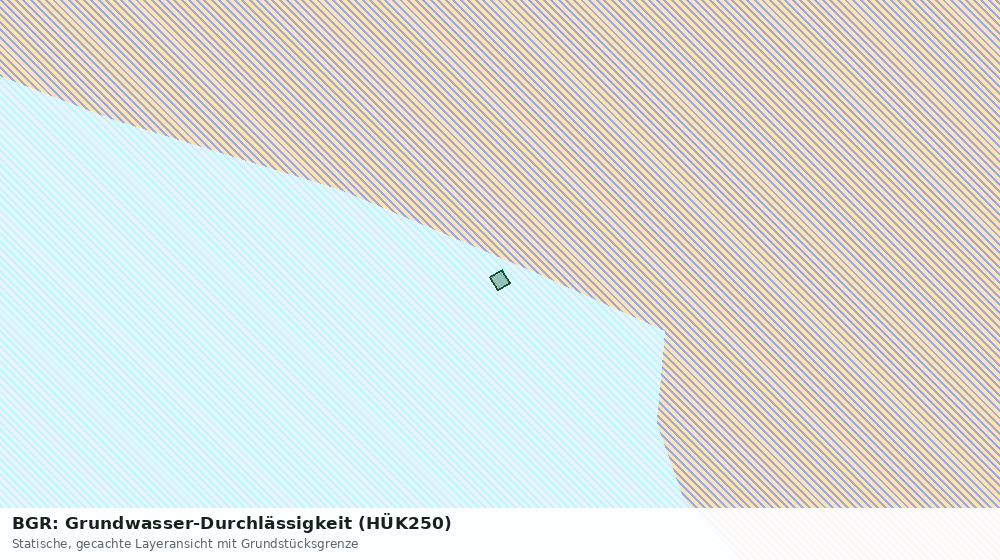 Statische Kartenansicht: BGR: Grundwasser-Durchlässigkeit (HÜK250)