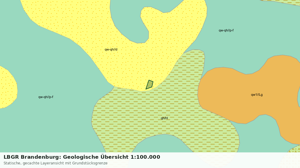 Statische Kartenansicht: LBGR Brandenburg: Geologische Übersicht 1:100.000