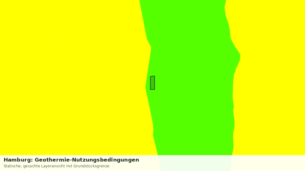 Statische Kartenansicht: Hamburg: Geothermie-Nutzungsbedingungen