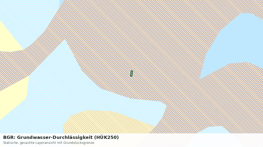 Statische Kartenansicht: BGR: Grundwasser-Durchlässigkeit (HÜK250)