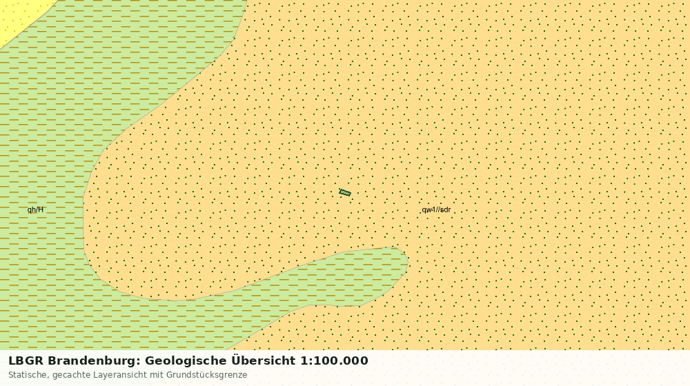Statische Kartenansicht: LBGR Brandenburg: Geologische Übersicht 1:100.000