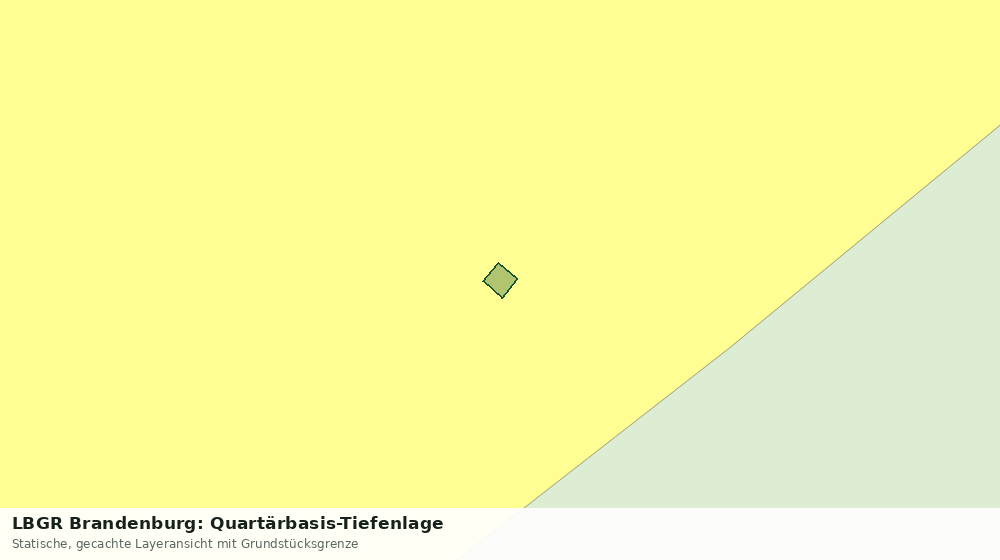 Statische Kartenansicht: LBGR Brandenburg: Quartärbasis-Tiefenlage