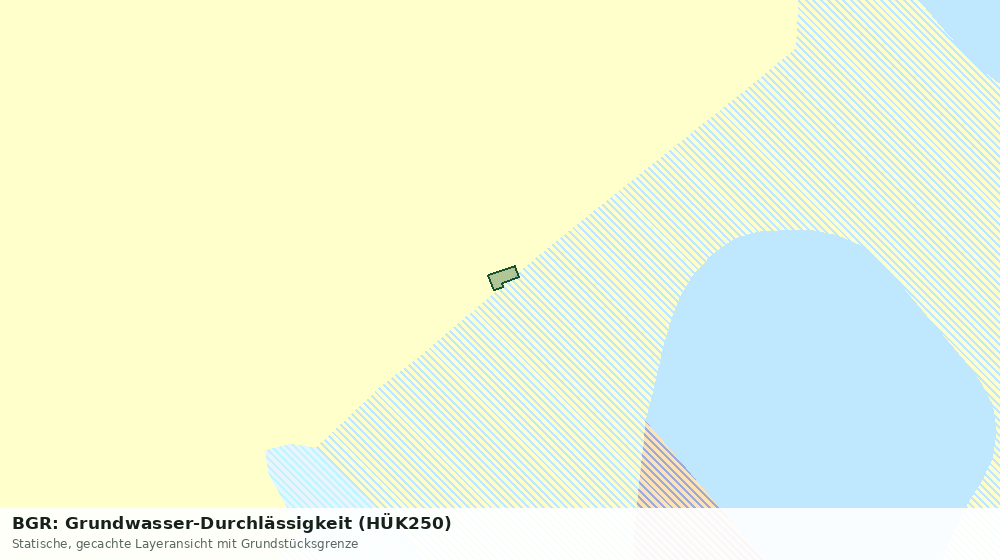 Statische Kartenansicht: BGR: Grundwasser-Durchlässigkeit (HÜK250)