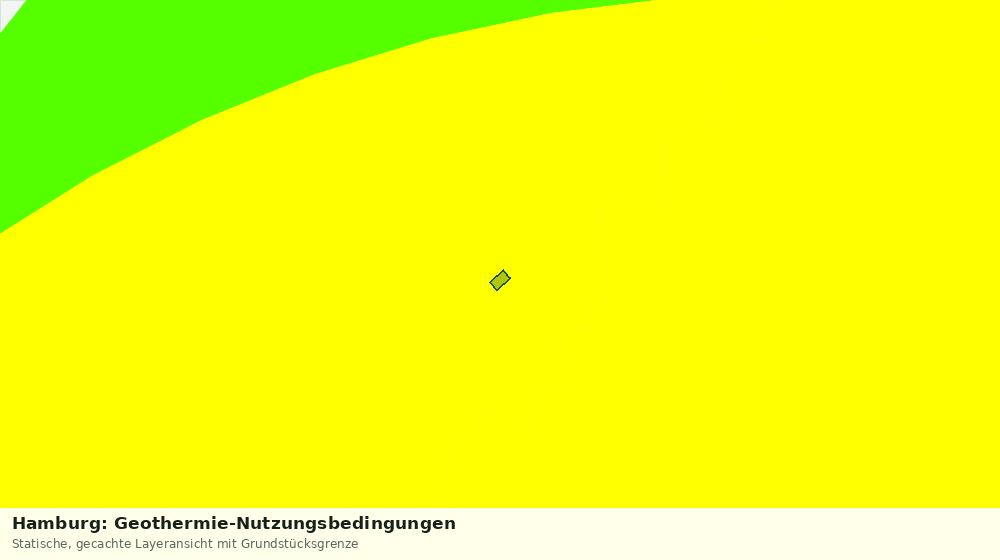 Statische Kartenansicht: Hamburg: Geothermie-Nutzungsbedingungen