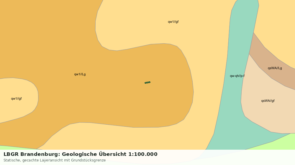 Statische Kartenansicht: LBGR Brandenburg: Geologische Übersicht 1:100.000