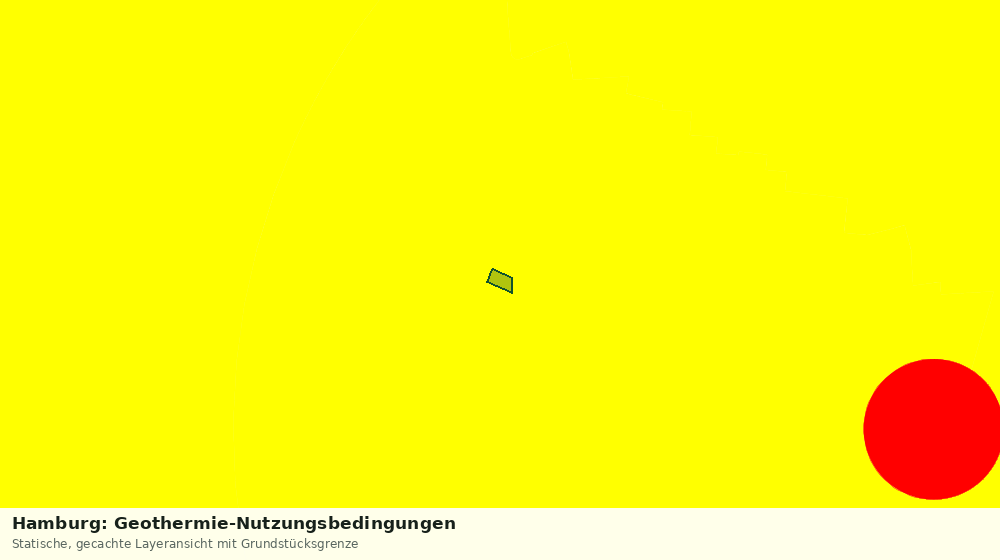 Statische Kartenansicht: Hamburg: Geothermie-Nutzungsbedingungen