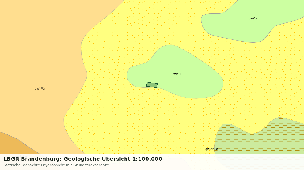 Statische Kartenansicht: LBGR Brandenburg: Geologische Übersicht 1:100.000