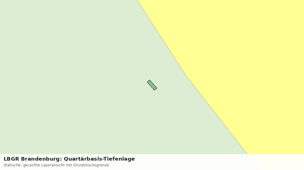 Statische Kartenansicht: LBGR Brandenburg: Quartärbasis-Tiefenlage