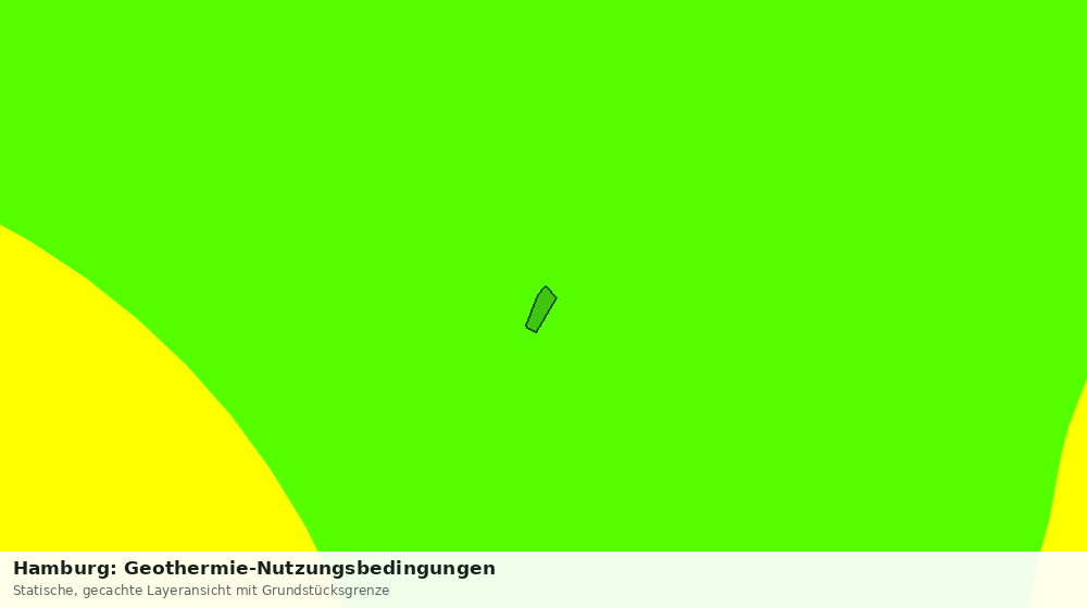 Statische Kartenansicht: Hamburg: Geothermie-Nutzungsbedingungen