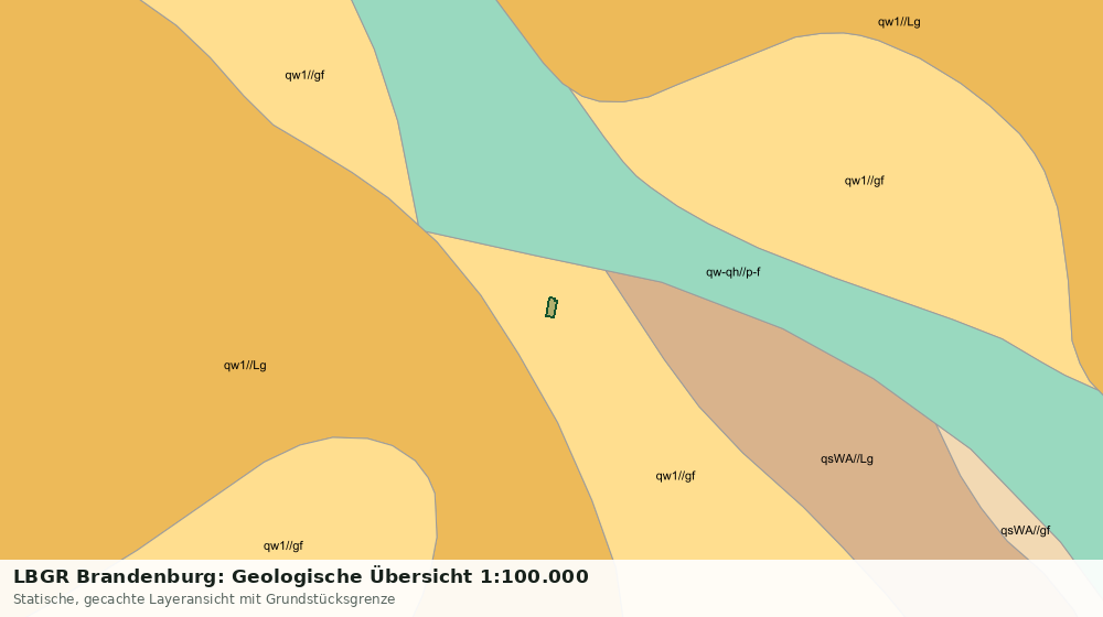 Statische Kartenansicht: LBGR Brandenburg: Geologische Übersicht 1:100.000