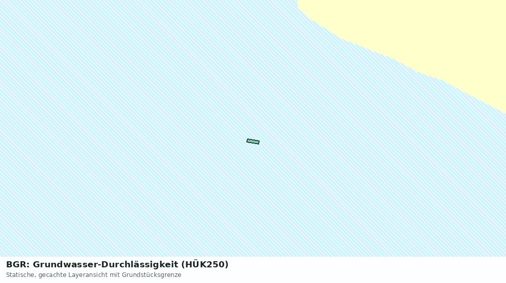 Statische Kartenansicht: BGR: Grundwasser-Durchlässigkeit (HÜK250)