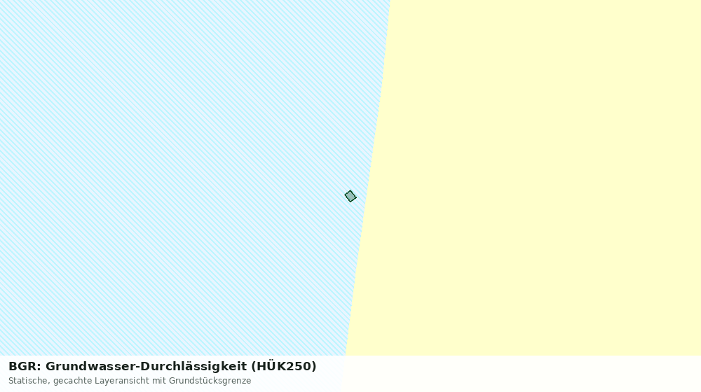 Statische Kartenansicht: BGR: Grundwasser-Durchlässigkeit (HÜK250)