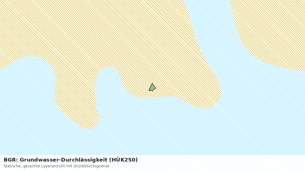Statische Kartenansicht: BGR: Grundwasser-Durchlässigkeit (HÜK250)