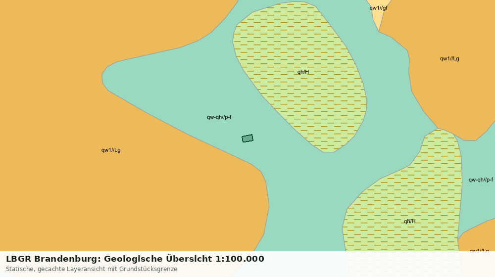 Statische Kartenansicht: LBGR Brandenburg: Geologische Übersicht 1:100.000